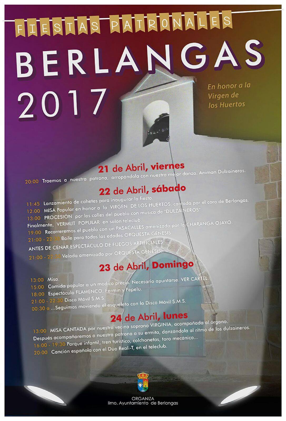 Fiestas patronales en honor a Nuestra Señora de los Huertos 2017 Berlangas de Roa